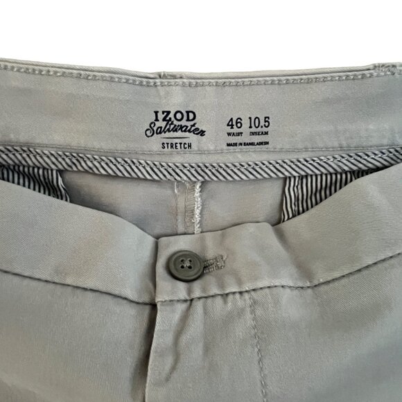 Izod Saltwater Relaxed Classics NWT Stretch Big & Tall Gray Shorts 46 - Picture 6 of 10